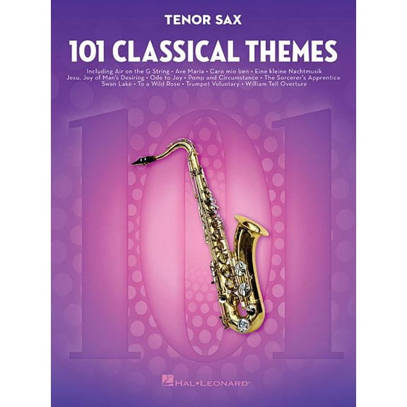 101 Classical Themes for Tenor Sax (Paperback)