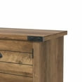thumbnail image 6 of Living Essentials by Hillsdale Prestwick Gaming Ready Wood 70 inch TV Stand with 2 Doors and Shelves, Knotty Oak, 6 of 21