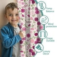 thumbnail image 3 of Blackout Kids Curtains,Pink Pioneer Flower Pattern Childrens Insulated Curtains Set Of 2,Bedroom Essentials,Toddler Room Decor 52x84in(132x213cm), 3 of 5