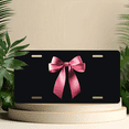 thumbnail image 6 of 1 Pcs 2D Flat License Plate Covers & Frames, Pink Bow For Decorative Front, Waterproof For Decoration Aluminum License Plate Covers & Frames Cover For Men Women, 12" X 6", 6 of 7