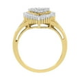 thumbnail image 2 of 10K Yellow Gold 1/2ct TDW Round and Baguette cut Diamond Ballerina Ring (I-J,SI1-SI2), 2 of 7