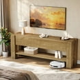 thumbnail image 4 of Tribesigns 63" TV Stand for 55/60/65/75-Inch TVs, Farmhouse Entertainment Center with Drawers and Large Storage Shelves, 4 of 10