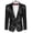 Pitch Black, variant on Men Shiny Sequins Suit Jacket Dress Sport Coat Banquet Prom Disco Party