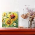 thumbnail image 2 of Square Clock Black Clock 7.78 *7.78 Inch Decorative Clock Creative Clock Dual-Purpose Clock Wall Clock Clock Decorate Your Space Red Ladybug, 2 of 9