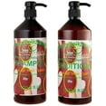 thumbnail image 1 of Champú y acondicionador orgánico con árbol de aceite de aloe vera-Castor- Argan- Macadamia- Coconut & Jojoba -Sulfate/Paraben Free- para todos los tipos de cabello: hombres y mujeres (33 oz), 1 of 5