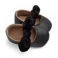 thumbnail image 4 of BESLY 0-18M Toddler Baby Girls Princess Leather Shoes Infant Moccasins Bow Wedding Dress Shoes, 4 of 5