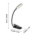 thumbnail image 2 of Rechargeable LED Reading Light with Clamp, Flexible Gooseneck, USB Powered, Eye Protection, No Flicker, Adjustable Brightness, Bedside, Book Light, Reading Lamp, Portable LED Lamp, 2 of 4