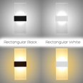 thumbnail image 2 of Joernso Modern LED Wall Lighting Up Down Cube Indoor Outdoor Bedroom Sconce Lamp Fixture, 2 of 8