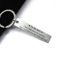 thumbnail image 2 of Pompotops Valentines Day Decorations TO MY MAN/WOMAN Stainless Steel Keychain Anniversary Gift Couple Valentine's Day Gift Silver, 2 of 4