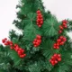 thumbnail image 4 of 1-10 piezas de bayas de simulación navideña, 14 bayas, flores artificiales, frutas, cerezas, plantas, decoración para fiesta de Navidad en el hogar, regalo DIY, 4 of 5