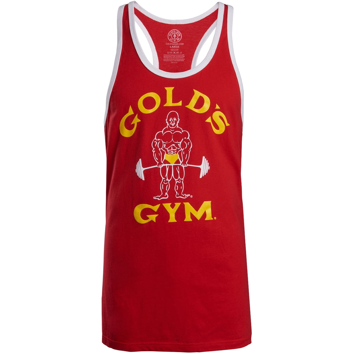 Gold's Gym - Gold's Gym Classic Joe Stringer Tank Top - Red - Walmart ...