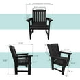 thumbnail image 5 of Fortune Candy HDPE Patio Dining Chair, Bar Chair for Outdoor Garden Yard, Heavy Duty 600 lbs, Black, 5 of 8