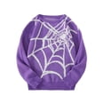 thumbnail image 4 of Men's Spider Web Knit Sweater Long Sleeve Crew Neck Casual Pullover Top, 4 of 5