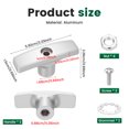 thumbnail image 2 of AEVXKHI 2PCS RV Waste Valve Handle Replacement for Waste Valve Extension Rod Metal RV Sewer Valve Handle Replacement Set, RV Waste Valve Handles Kits, 2 of 10