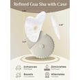 thumbnail image 2 of Herramientas faciales Gua Sha Rena Chris Fuller White Jade, 2 of 6