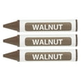 thumbnail image 1 of Marcadores de muebles para retoques, 3 piezas de barras de relleno de cera para reparación de muebles para arañazos en pisos de madera, agujeros en mesas, madera de nogal, 1 of 6