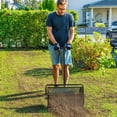 thumbnail image 2 of Outsunny Compost Spreader, Peat Moss Spreader w/ Adjustable Handle, Black, 2 of 10