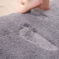 thumbnail image 3 of Alfombra de baño de poliéster Alfombra de baño absorbente Alfombra de felpa Felpudo de inodoro 40x60cm Ehuebsd Libre de BPA, 3 of 6