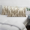 thumbnail image 3 of Brown Beige Vintage Pillow Covers, Linen Long Throw Pillow Case, Retro Abstract Art Holiday Pillow Protector Decorative Cushion Cover for Living Room/Bedroom 24" x 36", 3 of 8