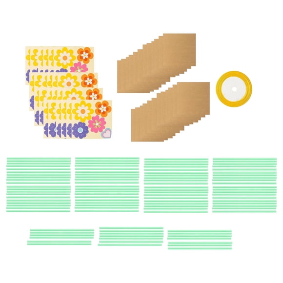 Flower Bouquet Craft Kit Elaboración Manual Flores Decorativas Set Papel Relieves Fácil de Adecuado para Cumpleaños Semana de la Apreciación