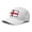All White, variant on England - St. George Flag Hat for Men and Women, Adjustable Snapback Trucker Baseball Cap (Black White)