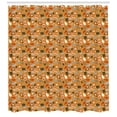 thumbnail image 2 of Ambesonne Orange and Yellow Shower Curtain, Various Pumpkins, 69"Wx84"L, Burnt Orange Multicolor, 2 of 2