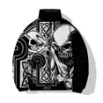 thumbnail image 5 of Chaquetas Hombre Parkas Chaqueta de Algodón Resistente al Frío Estampado de Calaveras de Moda Novedades en Parkas Abrigos de Invierno para Hombre Cómodos y Cálidos para Hombre, 5 of 5