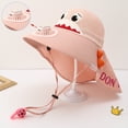 thumbnail image 2 of Gyujnb Kids Sun Hat with Built-in Fan Neck Flap Breathable Wide Brim Adjustable Summer Cap, 2 of 4