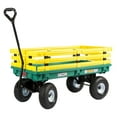 thumbnail image 1 of Millside Heavy-Duty Green and Yellow 20-in x 38-in Garden Wagon, 1 of 5