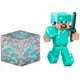 Jazwares Minecraft - Steve de Diamant avec Armure de Diamant et Bloc de Minerai de Diamant - 3 Po – image 2 sur 2