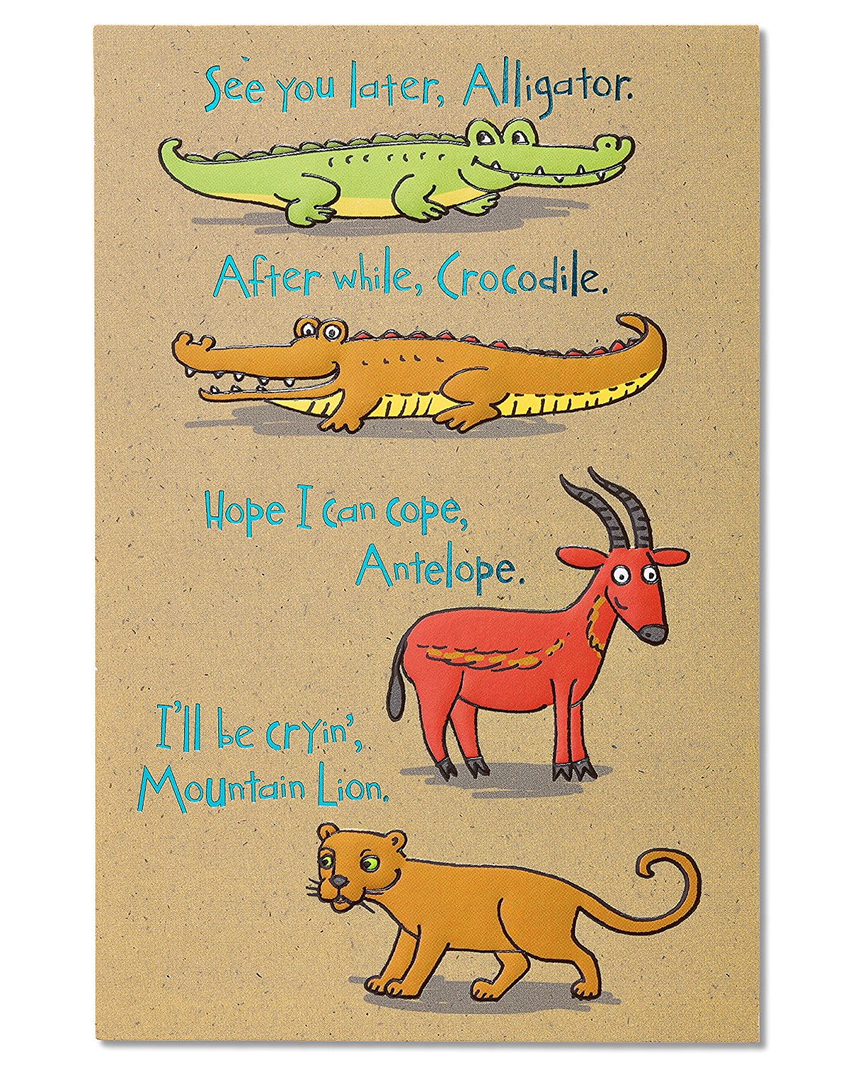 american greetings goodbye and good luck card with foil - walmart
