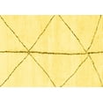 thumbnail image 1 of Ahgly Company Indoor Rectangle Solid Yellow Modern Area Rugs, 8' x 12', 1 of 4