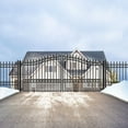 thumbnail image 6 of ALEKO Garden Steel London Style 16 feet Dual Swing Driveway Gate Black, 6 of 18