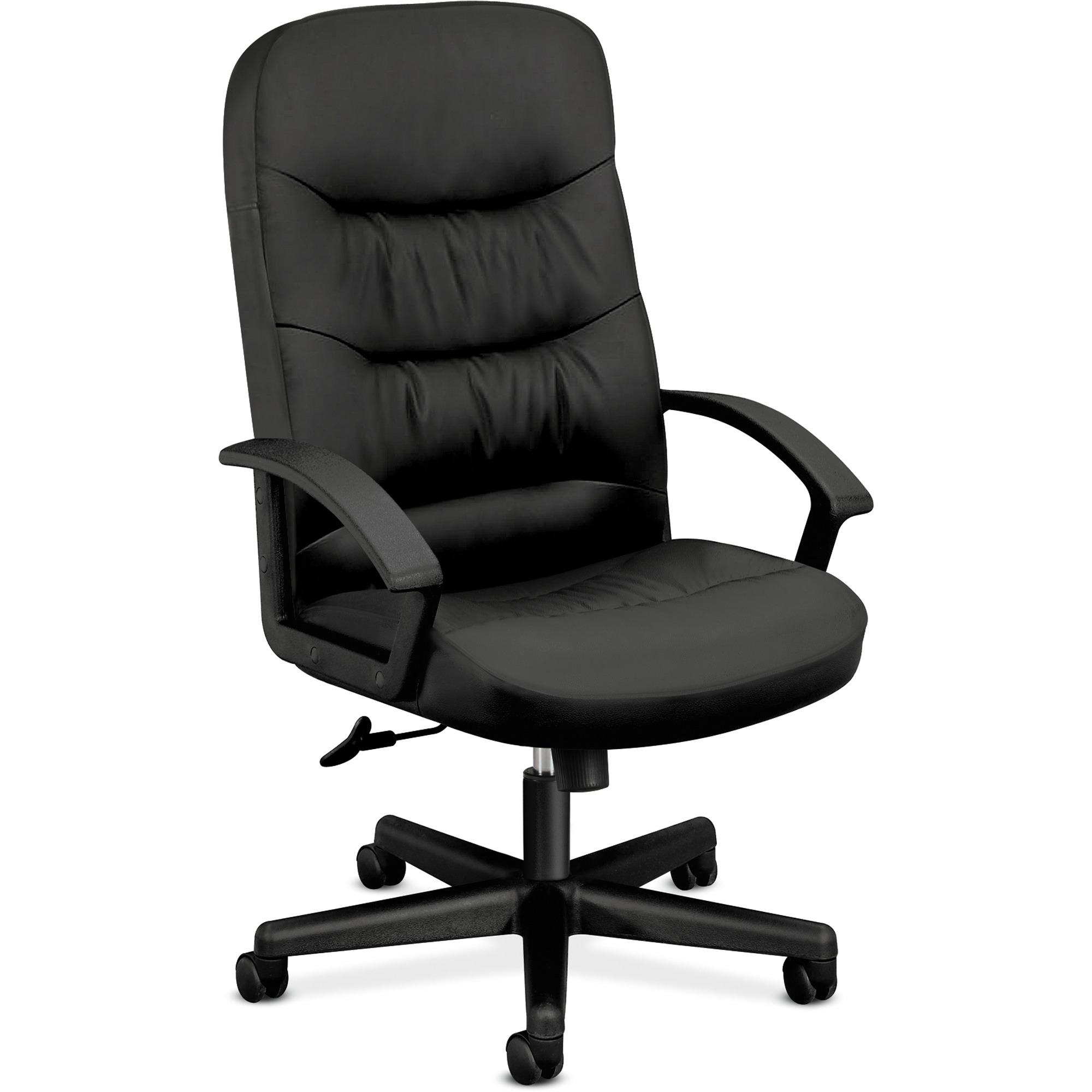 basyx VL641 Series Leather HighBack Swivel/Tilt Chair, 25 3/4w x 28 1