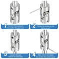 thumbnail image 4 of 4 Pack Coupling Joint, Universal Steering Shaft, Metal Shaft Coupling, 4MM-4MM, 4 of 5