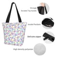 thumbnail image 6 of Fotbe Butterflies on Polka Dots Pattern Beach Tote,Shoulder Handbag,Spacious Tote Bag,Lightweight Travel Bag,Versatile Shopping Bag, 6 of 9