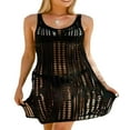 thumbnail image 1 of CNKOO Robe de Plage Sans Manches pour Femmes, Maillot de Bain Crochet, Tunique Ajourée, Vert TTTG, 1 of 5
