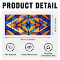 thumbnail image 5 of 89Bloom 17.7 x39.4 Inches Decorative Kaleidoscope Dream Stained Glass Window Film, Window Film for Glass Door Heat Control Anti UV, 5 of 7