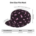 thumbnail image 4 of Hirioo Breast Cancer Awareness3 for Baseball Cap Men Cap Flat Brim for Men Women Teens Adjustable Baseball Cap, 4 of 7