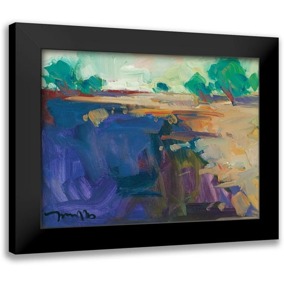 Trujillo, Jose 14x12 Black Modern Framed Museum Art Print Titled - Abstract Landscape