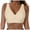 Khaki, variant on Women Underwire Full Coverage Bikini Top Only Criss Cross Push Up Swim Crop Top Tie Back Bathing Suit