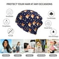 thumbnail image 5 of Yiaed Corgi Lying With Moons And Stars Print Multifunction Beanie Hats for Women Men Slouchy Knit Beanie Hat Winter Hat Scarf Stretch Skull Cap, 5 of 8