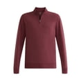 thumbnail image 5 of George Men's and Big Men's Knit Jersey Quarter Zip Pullover with Long Sleeves, Sizes S-3XL, 5 of 5