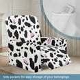 thumbnail image 3 of HELLHERO Cow Print Recliner Seat Covers for Reclining Chair Non Slip Fitted Recliner Couch Covers That Stay in Place, Home Decor, Easy to Install, 3 of 8