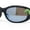 Black - Blue Mirror, variant on Boys Color Mirror T-Rex Dinosaur Print Arm Oval Sport Sunglasses Black - Blue Mirror