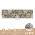 thumbnail image 2 of Findosom Runner Rug for Hallway 2x8 ft,Non-slip Machine Washable Runners Flower Floor Mats Low Pile Carpet Rug Runner with Rubber Backing for Entryway Doormat Bathroom Kitchen Laundry Room,Brown, 2 of 8