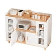 thumbnail image 4 of Fogcroll Kitchen Storage Cabinet Kitchen Buffet Cabinet Sideboard Buffet Cabinet with Storage and Open Shelf and 4 Doors, Modern Storage Cabinet for Kitchen, Dining Room, Living Room, 4 of 13