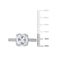 thumbnail image 7 of Everly Women's Created Sapphire and Diamond 10K White Gold Engagement Ring, 7 of 7
