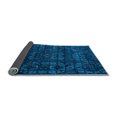 thumbnail image 2 of Ahgly Company Indoor Round Abstract Light Blue Modern Area Rugs, 4' Round, 2 of 4
