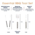 thumbnail image 3 of Cheer Collection 3 piece BBQ Grilling Tool Set, 3 of 6